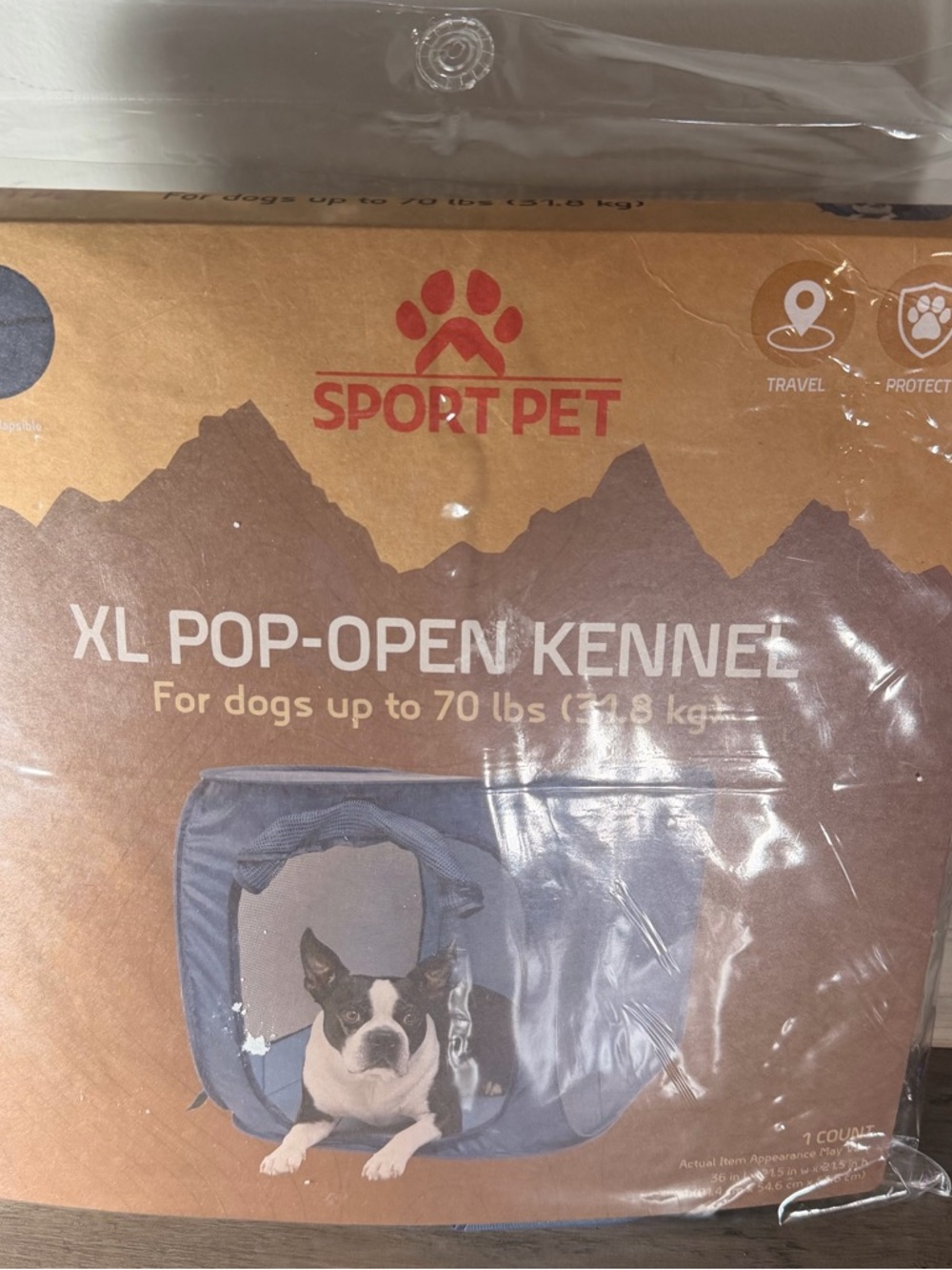 XL Pop-Open Kennel - Navy Blue